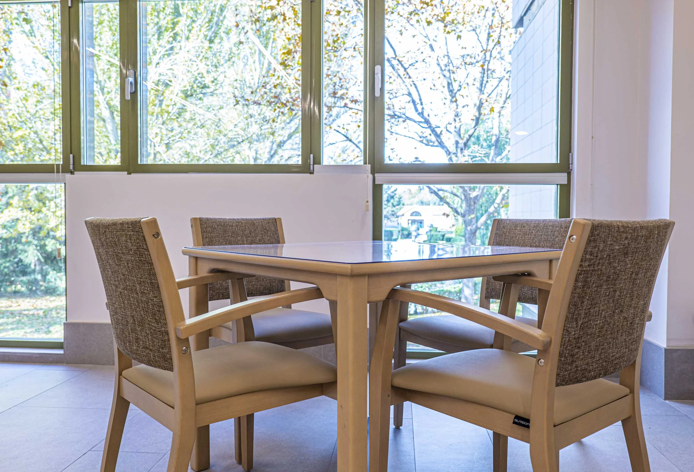 Sala de la unidad convivencial de la residencia de personas mayores