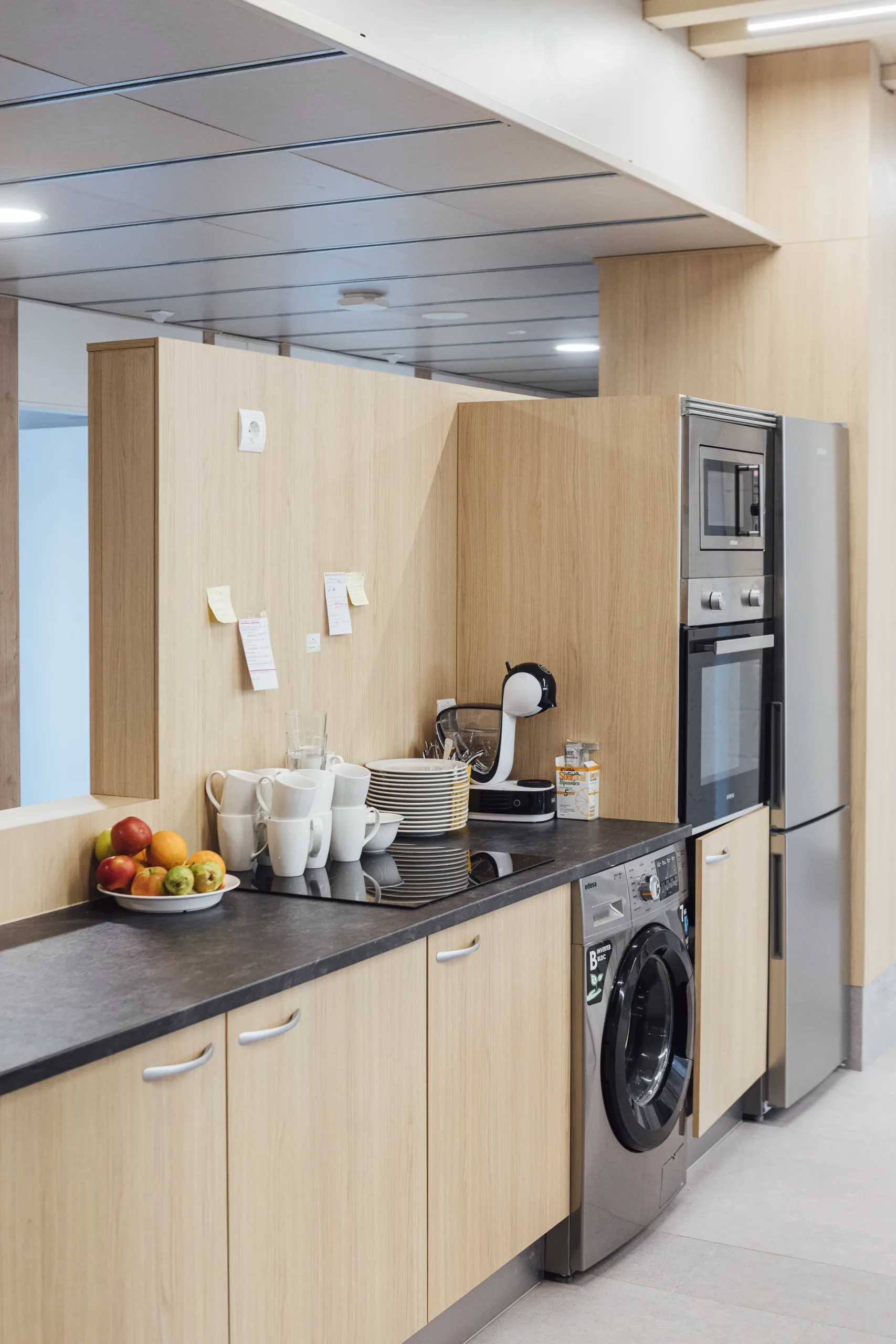 Cocina de la unidad convivencial de la residencia